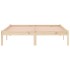 Estructura de cama sin colchón madera maciza de pino 137x190