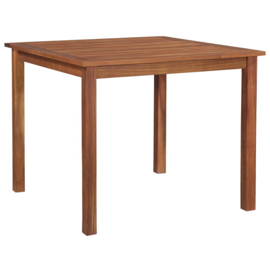 Mesa de jardín madera maciza de acacia 85x85x74