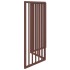 Puerta para perros plegable 3 paneles madera álamo marrón