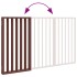 Puerta para perros plegable 3 paneles madera álamo marrón