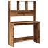 Escritorio estantes madera ingeniería envejecida 102x45x148