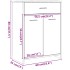 Armario de baño madera de ingeniería roble artisan 60x33x80