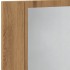 Armario con espejo y LED madera roble artisan 60x12x45