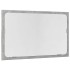 Set muebles de baño 2 piezas madera contrachapada gris