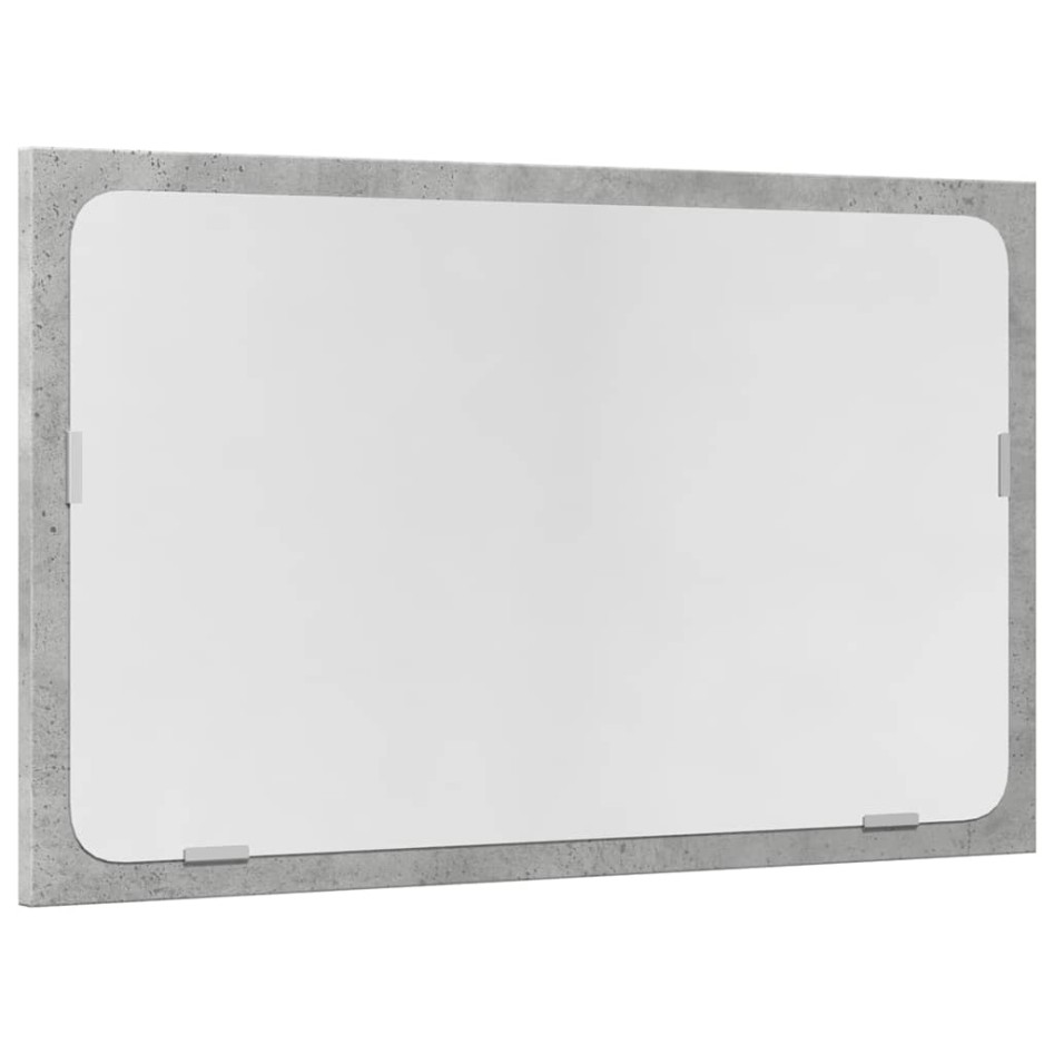 Set muebles de baño 2 piezas madera contrachapada gris