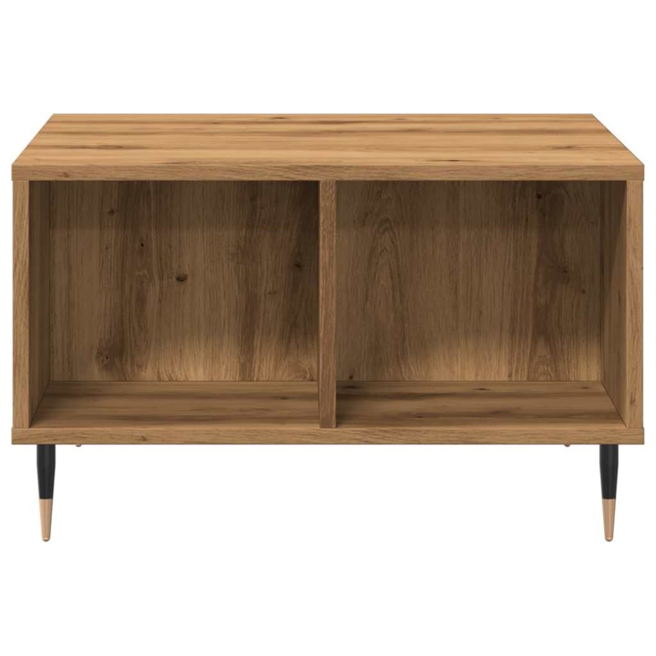 Mesa de centro madera de ingeniería roble artisan 60x50x36,5