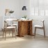 Mesa comedor madera ingeniería madera envejecida 110x60x75
