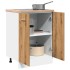 Armario inferior madera ingeniería roble artisan 60x46x81,5