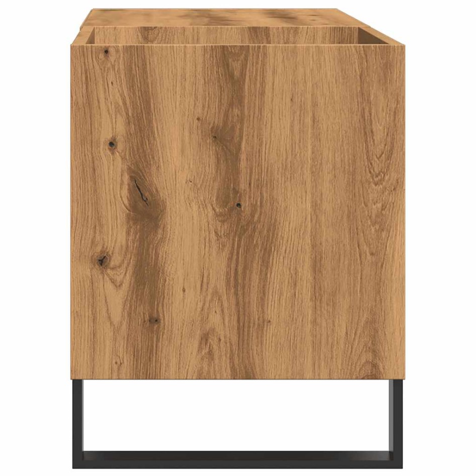 Mueble discos madera de ingeniería roble artisan 84,5x38x48