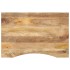 Tablero escritorio con curva madera mango rugosa 100x50x2,5