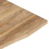 Tablero escritorio con curva madera mango rugosa 100x50x2,5