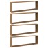 Estantes cubo de pared 4 uds madera roble artisan 100x15x30