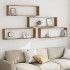 Estantes cubo de pared 4 uds madera roble artisan 100x15x30