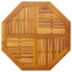 Tablero de mesa octogonal madera maciza de acacia 90x90x2,2 cm