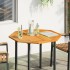 Tablero de mesa octogonal madera maciza de acacia 90x90x2,2