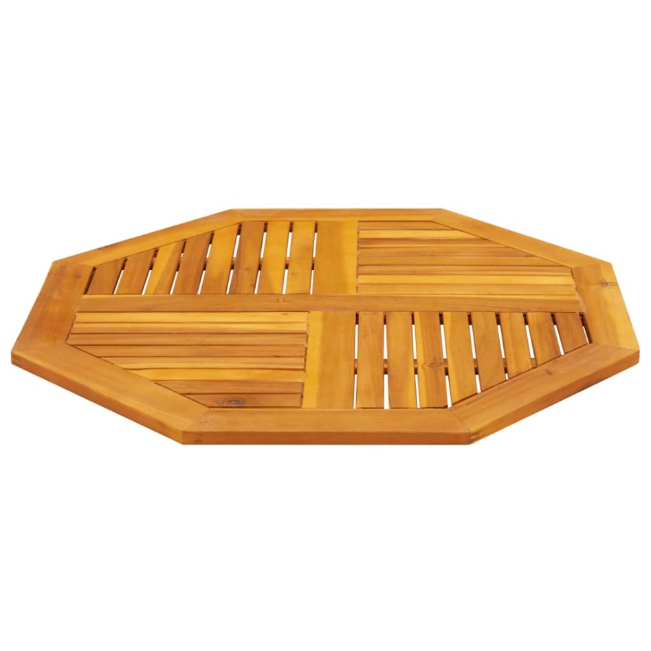 Tablero de mesa octogonal madera maciza de acacia 90x90x2,2
