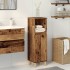 Armario de baño madera de ingeniería envejecida 30x30x100