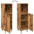 Armario de baño madera de ingeniería envejecida 30x30x100