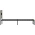 Estructura de cama sin colchón metal roble Sonoma 75x190