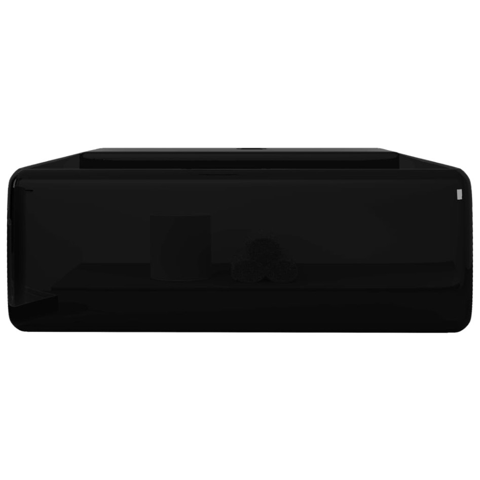 Lavabo de cerámica con agujero para grifo/desagüe cuadrado