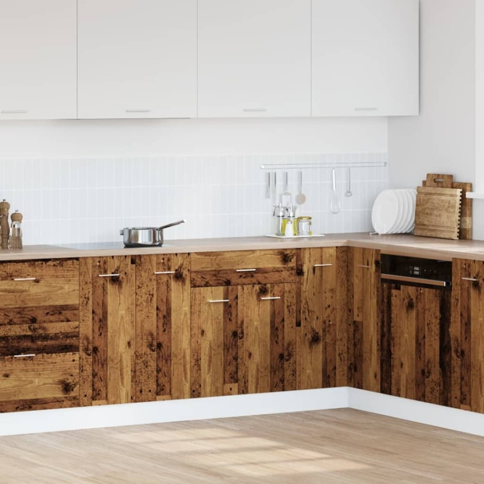 Armario inferior madera ingeniería envejecida 60x46x81,5