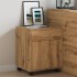 Armario con ruedas madera ingeniería roble artisan 45x38x54