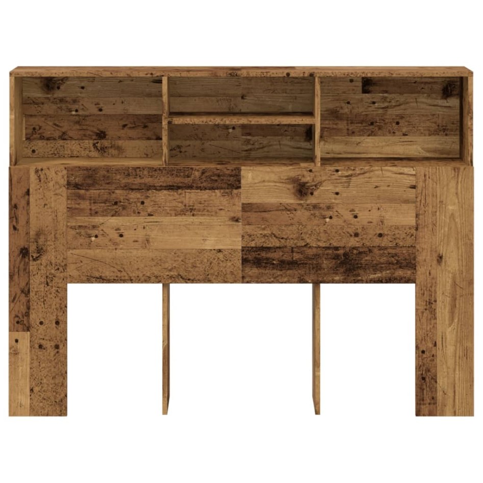 Mueble cabecero madera envejecida 140x19x103,5