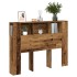 Cabecero armario madera ingeniería envejecida 140x18,5x102,5
