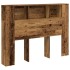 Cabecero armario madera ingeniería envejecida 140x18,5x102,5