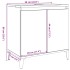 Mueble de lavabo madera de ingeniería envejecida 58x33x60