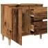 Armario de lavabo baño madera ingeniería envejecida 65x33x60