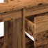 Armario de lavabo baño madera ingeniería envejecida 65x33x60