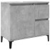 Mueble de lavabo madera ingeniería gris hormigón 65x33x60
