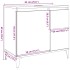 Mueble de lavabo madera ingeniería gris hormigón 65x33x60