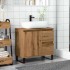 Mueble de lavabo madera de ingeniería roble artisan 65x33x60
