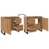 Mueble de lavabo madera de ingeniería roble artisan 65x33x60