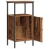 Mesitas de noche 2 uds madera ingeniería envejecida 41x31x80