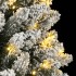 Árbol de Navidad artificial con 150 LEDs y nieve flocada 150