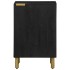 Mueble de baño de madera de ingeniería negro 38x33x58