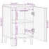 Mueble de baño de madera de ingeniería negro 38x33x58