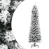 Árbol de Navidad artificial estrecho con nieve PVC y PE 150