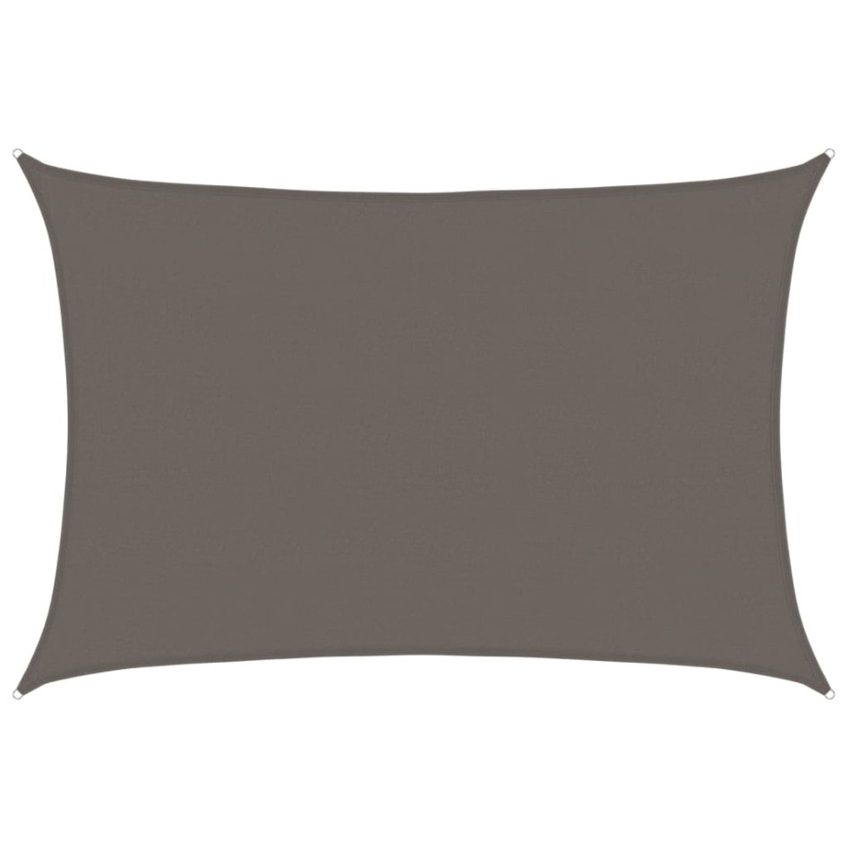 Toldo de vela gris antracita HDPE 160 g/m² 5x6