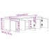 Mueble de TV madera ingeniería madera envejecida 120x30x40,5