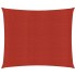 Toldo de vela rojo HDPE 160 g/m² 6x6