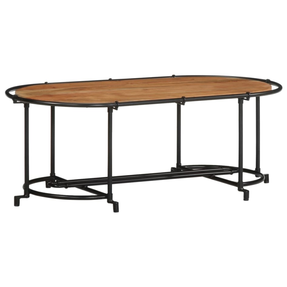 Mesa de centro madera maciza acacia 110x55x40