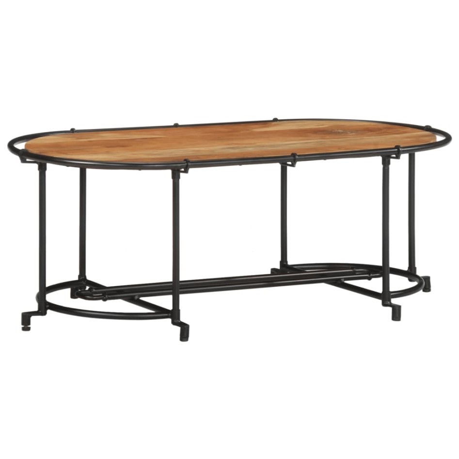 Mesa de centro madera maciza acacia 110x55x40