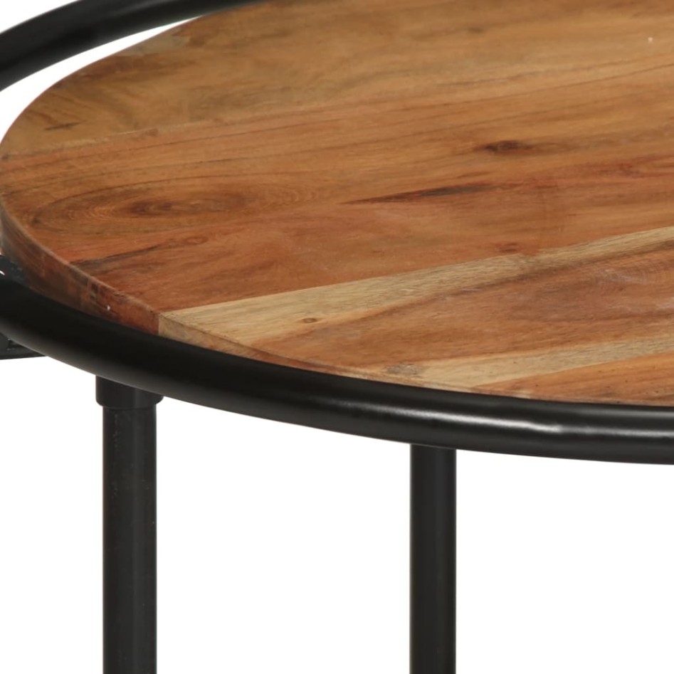 Mesa de centro madera maciza acacia 110x55x40