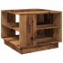 Mesa de centro madera ingeniería madera envejecida 55x55x42