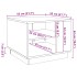 Mesa de centro madera ingeniería madera envejecida 55x55x42