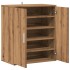 Mueble zapatero madera ingeniería roble artisan 60x35x70